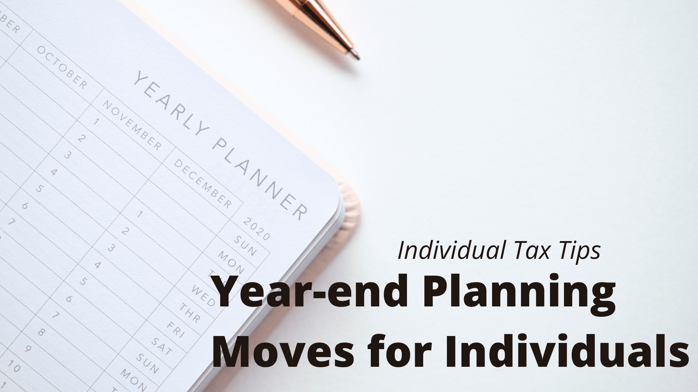 End Of The Year Planning Tips For You!